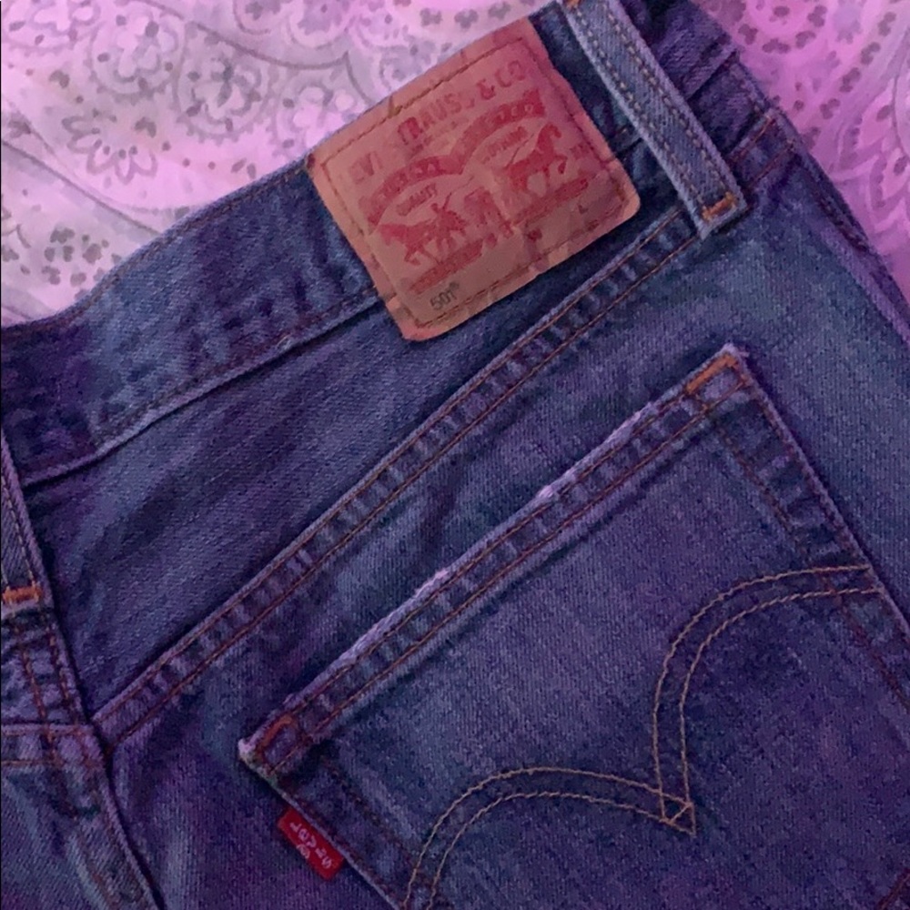 Levis 501 High Waisted Shorts